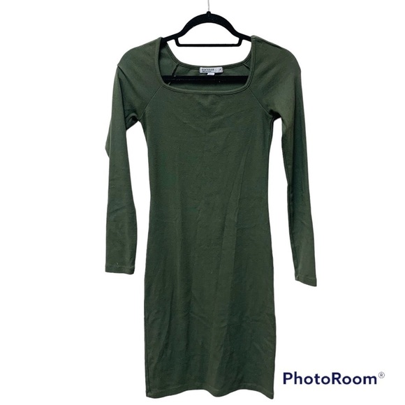 Stateside 1x1 Rib Square Neck Dress - Picture 11 of 11